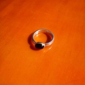 Anillo de plata con ónix